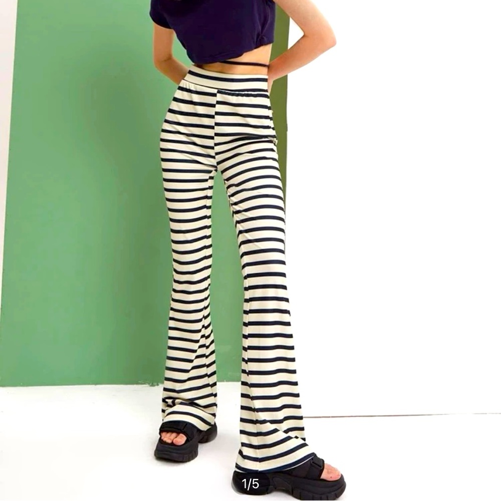 Striped Flare Pants